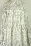 NY designer 'stitchery' printed cotton .75 yds