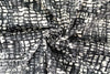 NY designer gray/black/white graphic cotton stretch woven 1.5 yds