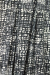 NY designer gray/black/white graphic cotton stretch woven 1.5 yds
