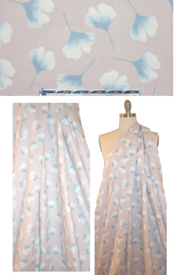 Bedhe@d ginko leaf COTTON woven