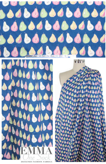 Bedhe@d pairs of pears COTTON woven