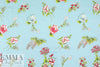 CA designer botanical drawings cotton satin shirting 1.66 yds