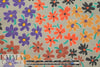CA designer stylized flowers cotton poplin