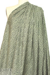 Italian loden mini floral cotton shirting