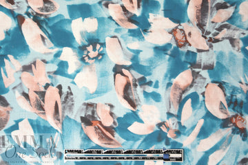 Rebecca Tay1or sky/pink blush cotton lawn