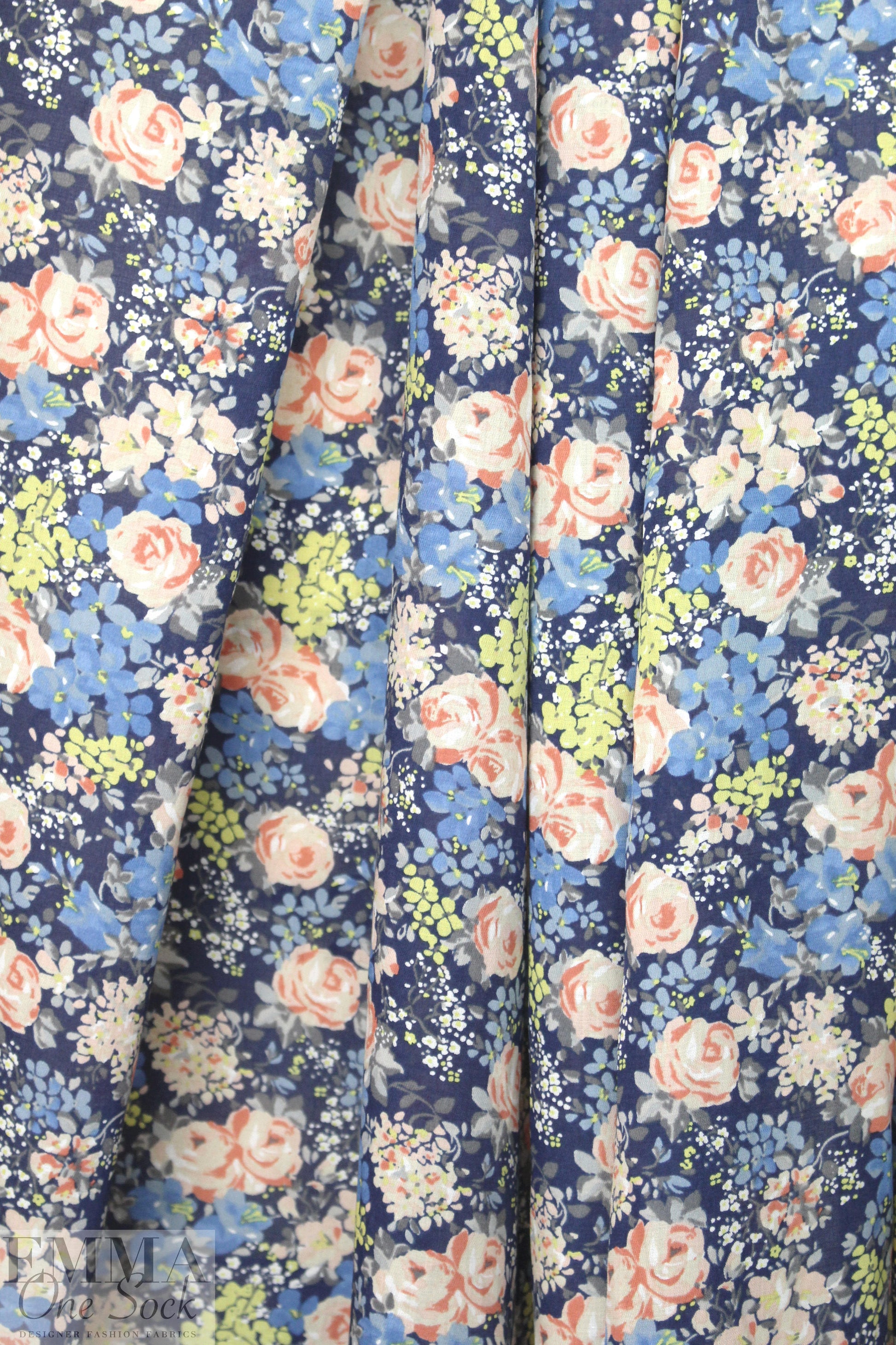 Rebecca Tay1or vintage floral cotton voile 1.125 yds
