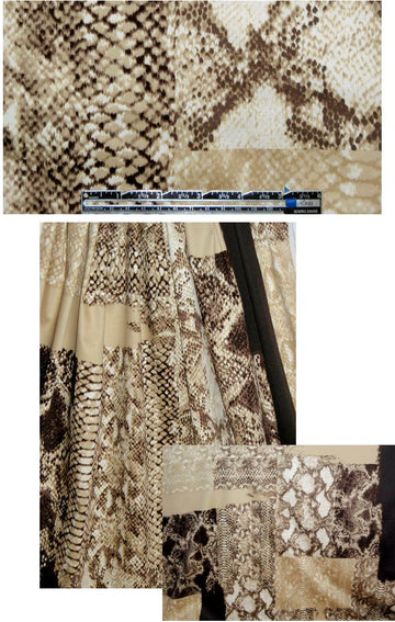 Tahari animal panel stretch cotton sateen