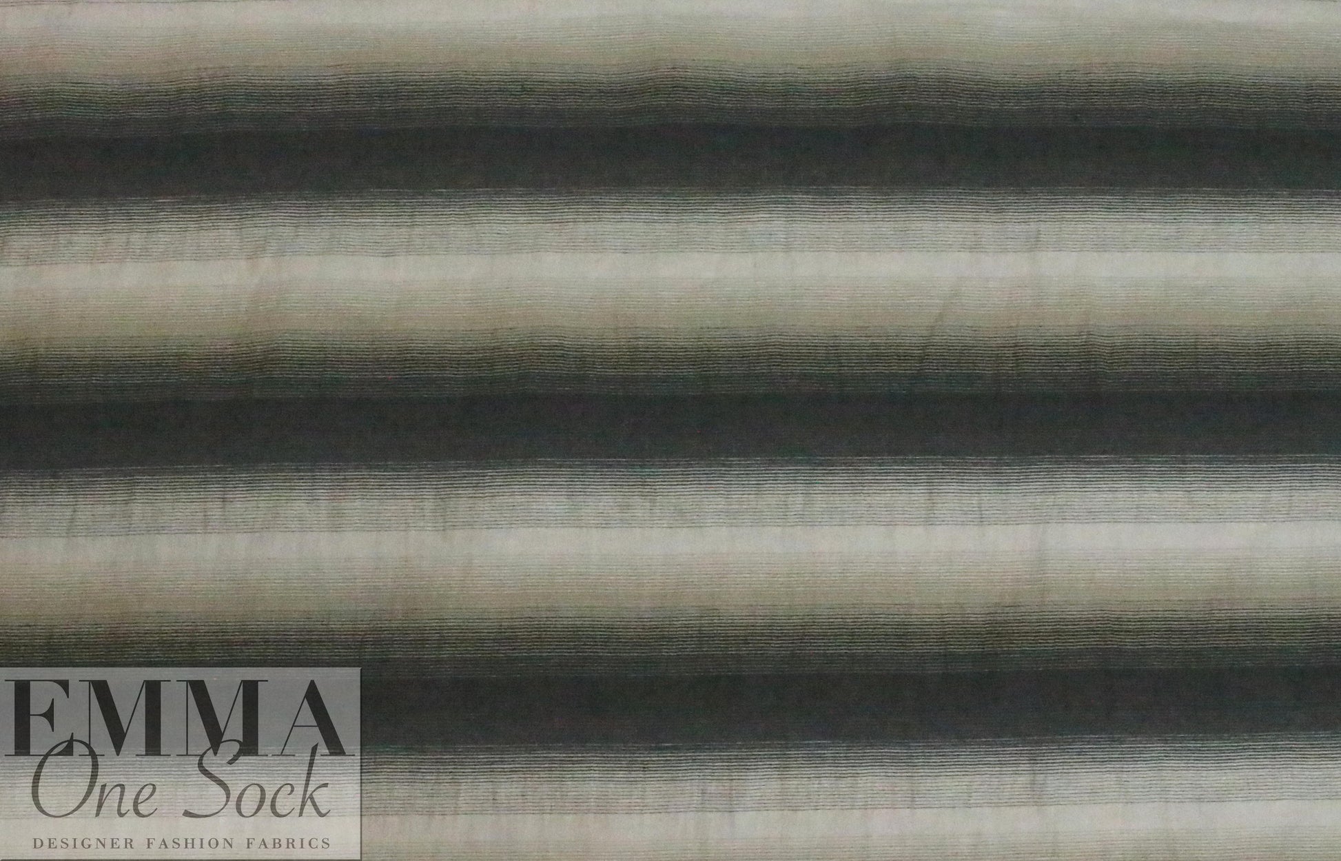 Italian cotton ombre' stripe woven - driftwood/gray