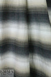 Italian cotton ombre' stripe woven - driftwood/gray
