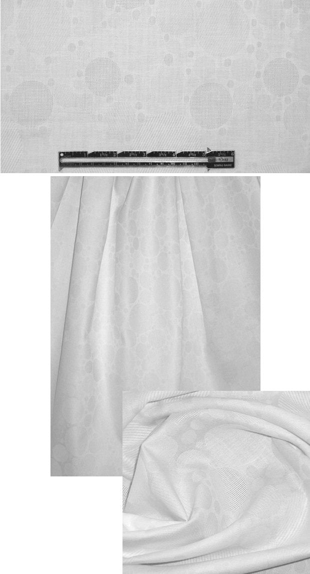 white circle design cotton damask