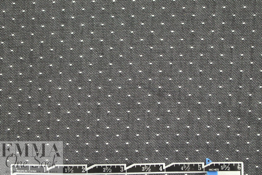 Zer0 + Maria Cornej0 jacquard dot cotton/viscose denim 1 yard