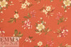 NY designer cotton 'shantung' weave - apricot garden 1.875 yd