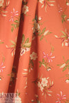 NY designer cotton 'shantung' weave - apricot garden 3 yd