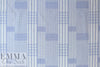 NY designer yarn-dyed blue patch cotton shirting .875 yds