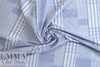 NY designer yarn-dyed blue patch cotton shirting