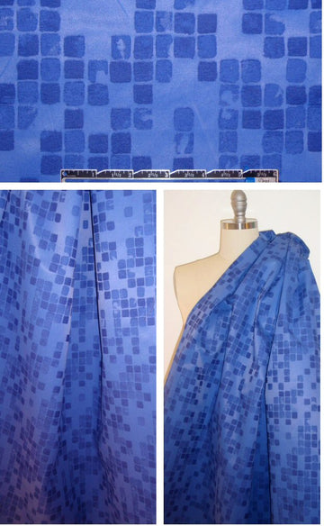 NY designer coated cotton jacketwear - tilework 1.625 yds