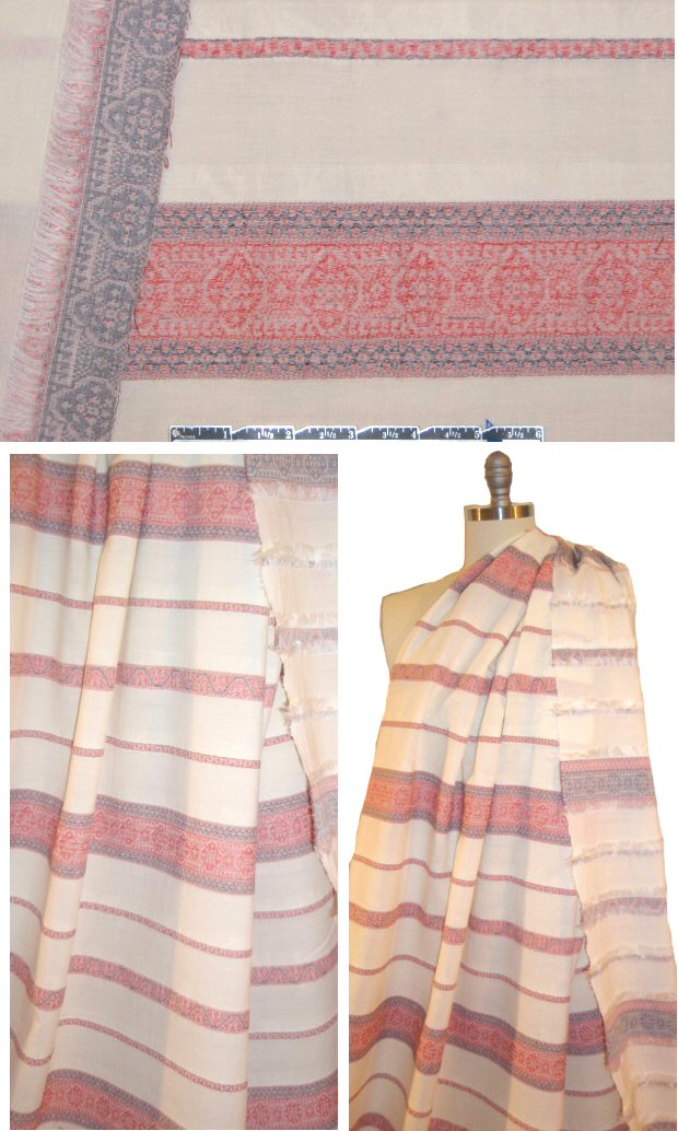 NY designer all cotton folk culture weave stripe
