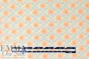 CA designer 'quiet flowers' cotton lawn woven 1.625 yd