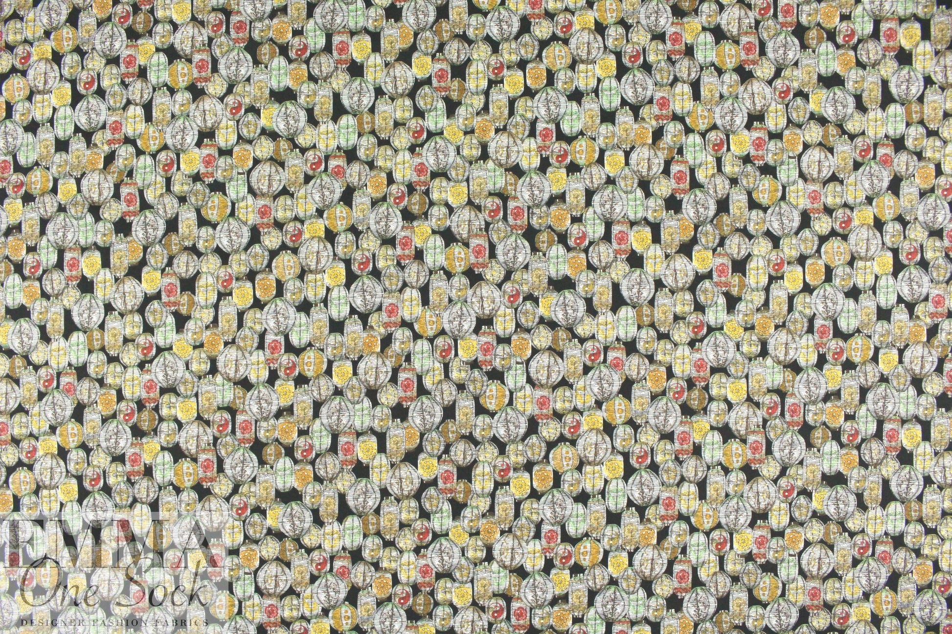 T0ri Richard 'lanterns' screen printed cotton lawn