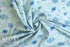 NY designer deco floral cotton poplin - wisteria/cadet 2.5 yd