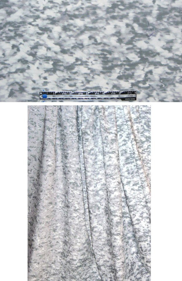 NY designer mottled gray ombre cotton woven