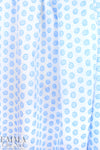'nautilus shell' cotton lawn - light blue/white 1.75 yd