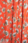 'mandarin primrose' cotton lawn - mandarin/driftwood 2.2 yd