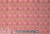 NY designer pink/olive/tan graphic cotton woven