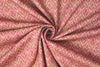 NY designer pink/olive/tan graphic cotton woven