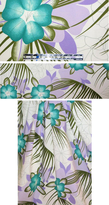 Maggy Lond0n teal/lavender cotton/lycra woven