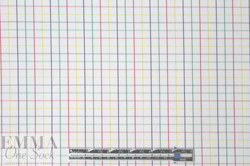 Italian cotton shirting - colorful grid