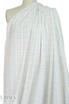 Italian cotton shirting - colorful grid