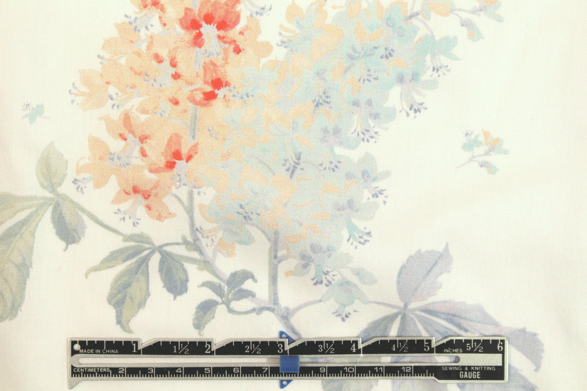 NY designer cotton shirting - blossom whispers 1.625 yd