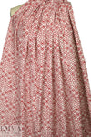 T0ri Richard red/white graphic printed cotton jacquard