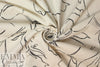 Whit NY rustic cotton woven - pen and ink floral 1.875 yd