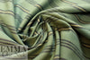cotton/linen shirt weight striped woven - hedge/black 1.625 yd