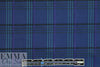 NY designer textured yarn dyed stretch plaid - navy/teal/purple