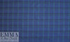 NY designer textured yarn dyed stretch plaid - navy/teal/purple