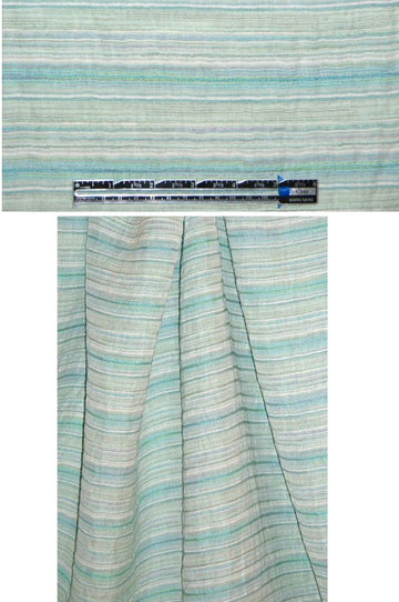 Italian textured crinkle stripe cotton woven .625 yds