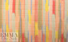 Italian over-printed cotton damask - southwest stripe