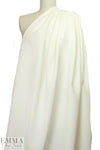 famous designer cotton/visc woven - ivory