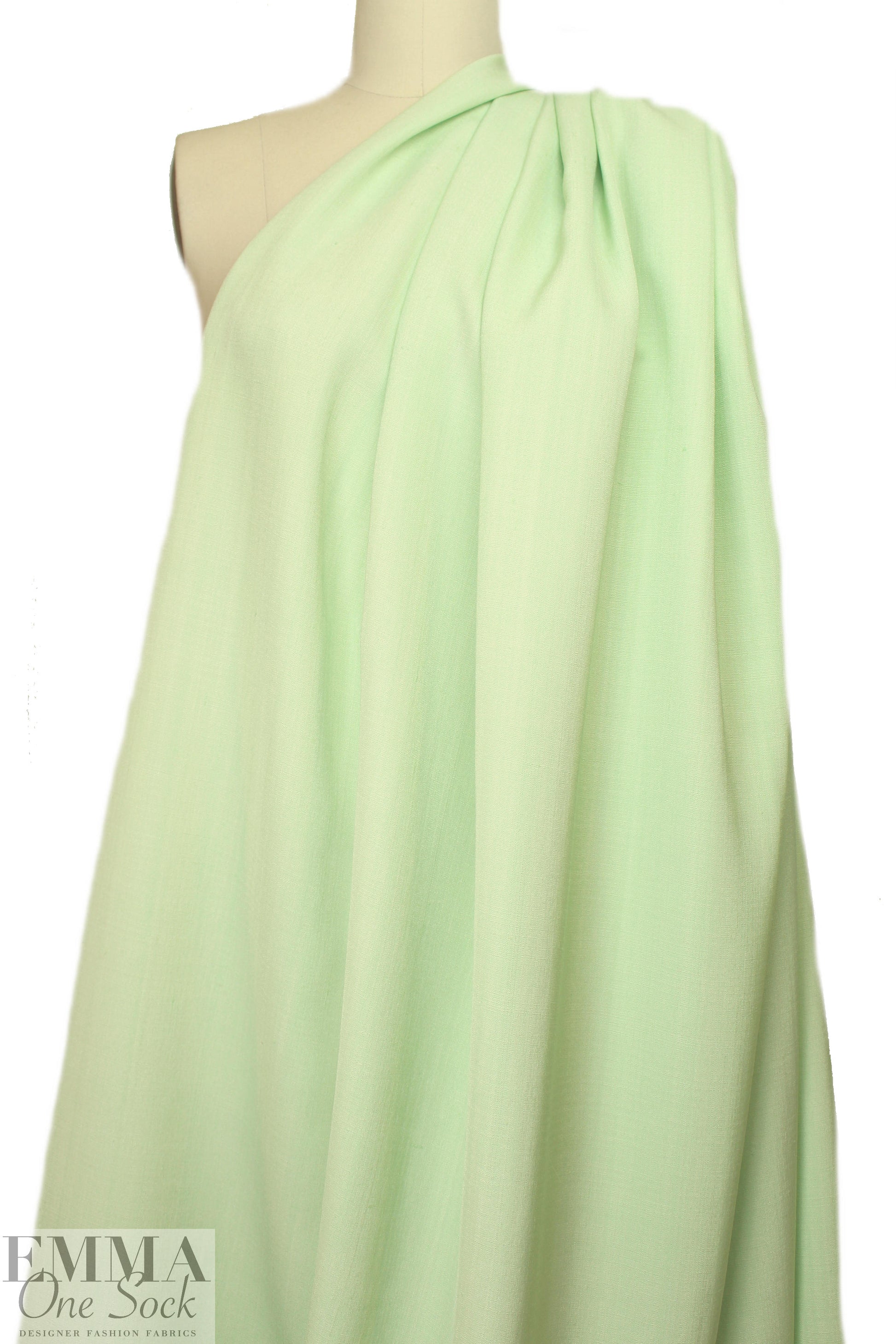famous designer cotton/visc woven - spearmint