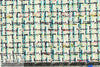 Italian plaid-ish cotton boucle' - turq/black/white