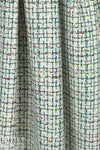 Italian plaid-ish cotton boucle' - turq/black/white