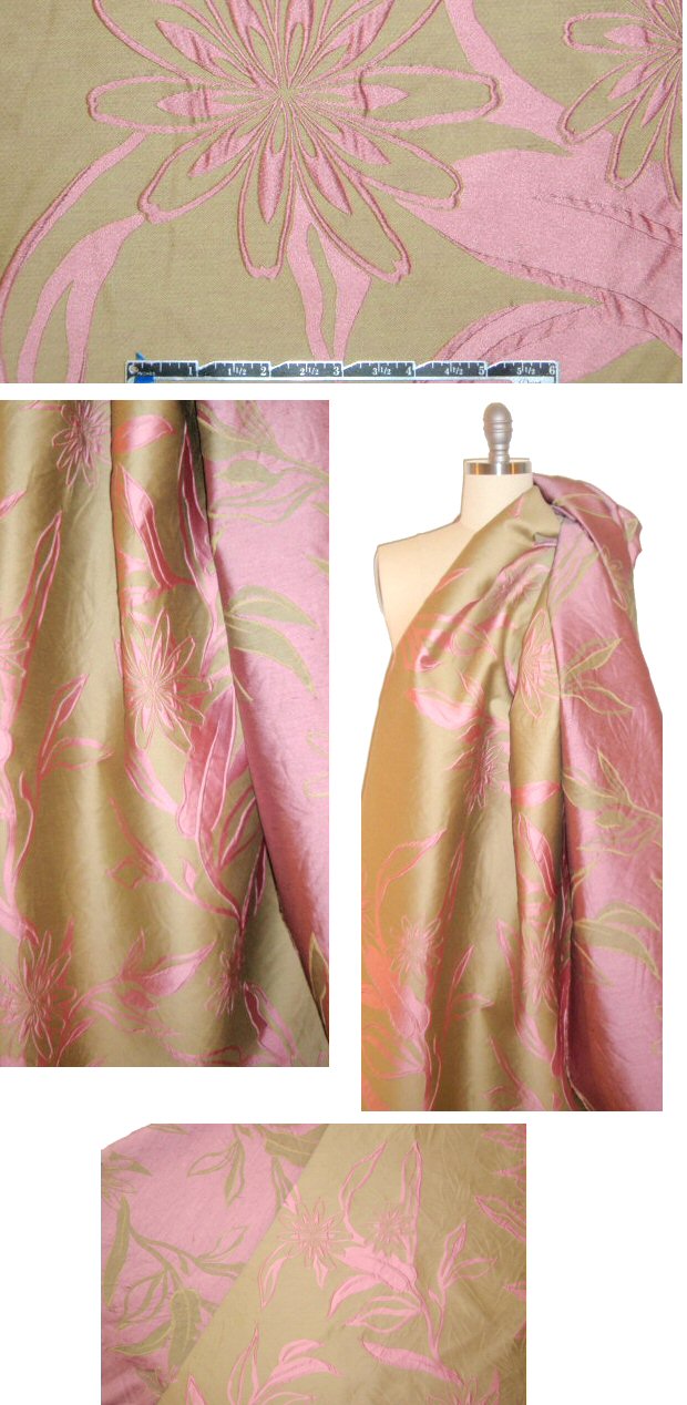 Sun0 decorative floral cotton blend brocade 1.66 yd