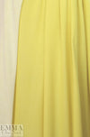 Italian cotton/cashmere 2-ply knit - yellow/natural 1.75 yd