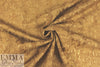 NY designer caramel cotton/silk voile clip weave 1.75 yds