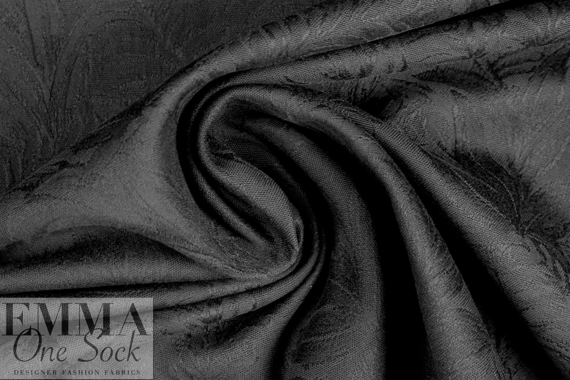 Kh@ite cotton damask coating - black