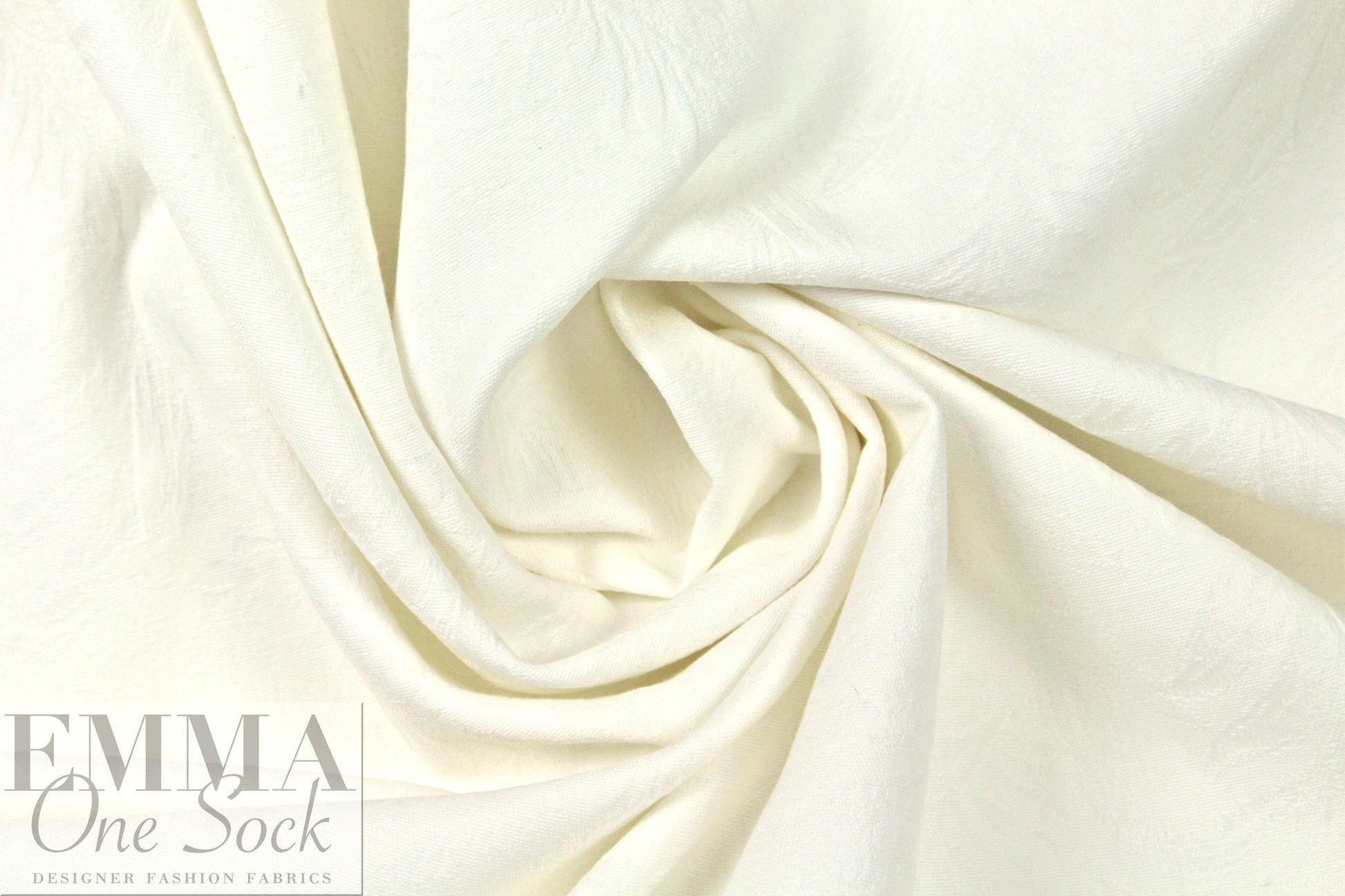 Kh@ite cotton damask coating - soft white 2.25 yd