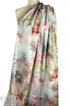 Italian palm grove double exposure stretch cotton twill .5 yds